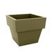 Vondom Vaso Lacquered Polyethylene Pot Planter Resin/Plastic in Brown | 10.25 H x 11.75 W x 11.75 D in | Wayfair 41530F-KHAKI