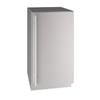 U-Line Solid Refrigerator 3.7 cu. ft. Undercounter Mini Fridge Stainless Steel in Gray | 33.687 H x 17.75 W x 23.437 D in | Wayfair UHRE518-SS01A