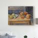 Vault W Artwork Still Life w/ Apples & Pears by Paul Cezanne - Print on Canvas in White/Black | 35 H x 47 W x 2 D in | Wayfair