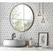 Roca Tiles Daisy Flower Marble Mosaic 10x12 Natural Stone/Marble in Gray/White | 12 H x 12 W x 29 D in | Wayfair USTMMFLO004