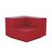 Vondom Vela - Modular Sofa Corner - Lacque Plastic in Red | 28.25 H x 39.25 W x 39.25 D in | Outdoor Furniture | Wayfair 54029F-RED