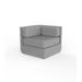 Vondom Ulm - Sectional Sofa Corner - Lacquered Plastic in Gray | 28.75 H x 32.25 W x 32.25 D in | Outdoor Furniture | Wayfair 54172F-STEEL