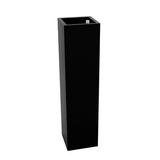 Vondom Cube - Square Resin Tower Pot Planter - Lacquered Resin/Plastic in Black | 39.25 H x 9.75 W x 9.75 D in | Wayfair 44125RF-BLACK