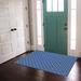 Corrigan Studio® Bednarz Indoor Door Mat Synthetics in Blue/Black/Brown | 48" W x 72" L | Wayfair 469FA58301324F549641729840538648