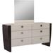Orren Ellis Hailee 6 Drawer 32" W Solid Wood Double Dresser Wood in Brown | 47 H x 32 W x 19 D in | Wayfair 79E17F19C5C847379A19EC8629D3D820