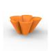 Vondom Agatha Resin Pot Planter Plastic in Orange | 17.75 H x 39.25 W x 37 D in | Wayfair 52003A-ORANGE