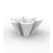 Vondom Agatha Resin Pot Planter Plastic in White | 17.75 H x 39.25 W x 37 D in | Wayfair 52003A-WHITE