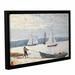 Vault W Artwork 'Pulling The Dory, 1880' by Winslow Homer Framed Painting Print Metal in Gray | 32 H x 48 W x 2 D in | Wayfair BRWT8266 36925052