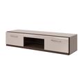 Latitude Run® Aela TV Stand for TVs up to 78" Wood/Glass in Brown | 15.3 H in | Wayfair CE195DB8C2E0426DB5AC3C023F50AD96