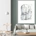 Orren Ellis 'Entanglements I' by June Erica Vess - Picture Frame Print on Paper in Gray | 52 H x 36 W x 1 D in | Wayfair