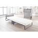 Jay-Be Inspire Folding Bed w/ Airflow Fiber Mattress Metal in Black/White | 18.9 H x 30 W x 79 D in | Wayfair 108802