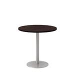 KFI Studios 30 Round Pedestal Table Wood in Brown/Gray | 29 H x 30 W x 30 D in | Wayfair OLTFL30RD-B1917-SL-7933K