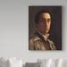 Vault W Artwork 'Selfportrait' by Edgar Degas Oil Painting Print on Wrapped Canvas Metal in Brown | 32 H x 24 W x 2 D in | Wayfair