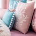 Rosecliff Heights Doney Coral Cotton Throw Pillow Polyester/Polyfill/Cotton in Pink | Wayfair C25743C282C54243AA827620FCC6231A