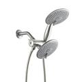 Ana Bath Anti Clog High Pressure 6-Inch Multi Function Dual Shower Head w/ 8-Ft Shower Hose, Stainless Steel in Gray | Wayfair SS323228CBNWF