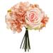Primrue Rose Hydrangea Peony Bouquet Mixed Stems Silk/Polyester/Fabric | 13 H x 10 W x 10 D in | Wayfair 7497AF96A60F44C0880E133B110B2491