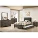 Gracie Oaks Wroblewski Panel Standard Bed w/ Trundle by 1 - Exclusive Brand Wood/Upholstered in Brown/Gray | 45.13 H x 56.88 W x 78.25 D in | Wayfair