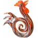 Ebern Designs Osino Rooster Figurine Glass in Orange | 9.5 H x 8 W x 4 D in | Wayfair 25EDC3CE979B42FBABC9B2D9B247FA8D