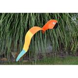 Bay Isle Home™ Orange Parrot Garden Art Resin/Plastic | 22 H x 6.5 W x 6 D in | Wayfair 9B9A421DF12542A9A2D82FF2CABE444C