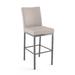 Darby Home Co Driggers Counter & Bar Stool Upholstered/Metal in Gray/Brown | 44.5 H x 17.5 W x 22.75 D in | Wayfair