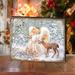 The Holiday Aisle® Mucip Sweet Christmas Blessings by Dona Gelsinger Wood Block Wood in Brown/White | 5.5 H x 18 W x 1 D in | Wayfair