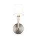 Everly Quinn Jenna LED Dimmable Wall Sconce 3000K Metal/Fabric in Gray | 16.5 H x 6.88 W x 6.5 D in | Wayfair 99471668A1694916A1F99E0476C8C473