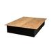 Loon Peak® Cowarts Platform Bed Wood in Black | 15 H x 75 W x 79 D in | Wayfair E65115E780B649F1A0A67B43A8A9ED9C