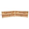 Wood Designs X-Deep Folding Storage, 23.5"H Wood in Brown | 23.5 H x 96 W x 18 D in | Wayfair 12518