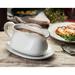 Prep & Savour Gravy Boat & Tray Ceramic in White | 4 H x 7.75 W in | Wayfair 26F71A06881F4AEDA979AE4EA6F13553