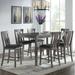 Red Barrel Studio® Gasquet 7 - Piece Counter Height Dining Set Wood in Brown/Gray | 36 H in | Wayfair 6EB2CC9C56A44399A199C2ECFFE2FB68