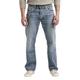 Silver Jeans Co. Herren Gordie Loose Fit Straight Leg Jeans, Helles Indigoblau, 34W / 30L