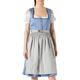 Stockerpoint Damen Dirndl INES Kleid für besondere Anlässe, blau-grau, 36