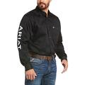 ARIAT Herren Big and Tall Team Logo Langarm Twill Shirt - Schwarz - X-Large-Hoch