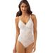 Bali Lace 'N Smooth Body Shaper (Size 38-B) White, Nylon,Spandex,Cotton