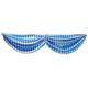 Beistle Wimpelkette aus Stoff, Oktoberfest, 150 x 25,4 cm, 1 Stück, blau/weiß, 5-Feet 10-Inch