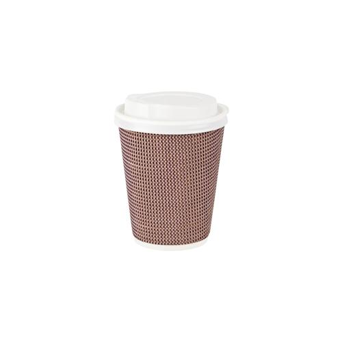 100x Premium Doppelwand Kaffeebecher CoffeeToGo mit Trinkdeckel 300/420ml