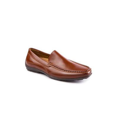 Wide Width Men's Deer Stags®Slip-On Driving Moc Loafers by Deer Stags in Dark Luggage (Size 12 W)