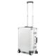 Alumaxx Orbit Travel Suitcase, Aluminium Wheeled Suitcase, Trolley Case with 4 Double 360° Smooth Wheels Suitcase, 54 cm, Silver, 54 cm, Case