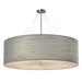 Justice Design Group Classic 48 Inch Drum Pendant - FAB-9597-GRAY-NCKL