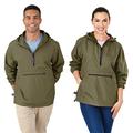 Charles River Apparel Unisex-Erwachsene Pack-n-go Windbreaker Pullover Windjacke, olivgrün, Groß