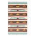 Green 36 x 0.2 in Area Rug - Union Rustic Christa Southwestern Handmade Kilim Wool Rug Wool | 36 W x 0.2 D in | Wayfair