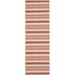 Red/White 27 x 0.25 in Area Rug - Winston Porter Herefordshire Striped Beige/Light Red Indoor/Outdoor Area Rug | 27 W x 0.25 D in | Wayfair