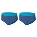 Runderwear Women's Running Hipster (Pack of 2) - Chafe-Free Running Underwear (Blue (Pack of 2), 8-10)