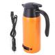 Electric Kettle, 800ml 12V 24V Large Capacity Portable Electric Kettle Water Heating Mug for Truck Car Use (Orange)