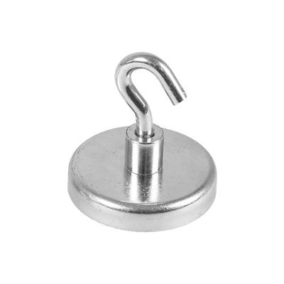 EICHNER 5er-Pack Magnethaken, Haftkraft 18,3 kg silber