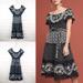 Anthropologie Dresses | Anthropologie Marisol Dress Off-Shoulder Embroider | Color: Black/White | Size: Various
