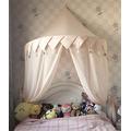 Bed Canopy for Children,Princess Canopy,Tent for Toddler Bed with Baby Mosquito Net Curtain - Kids Dome Play Tent Reading Tent for Crib & Bedroom Decoration, Pink+Tassel+Chiffon, S/110 * 50cm