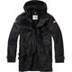 Brandit BW Parka Flag Jacke, schwarz, Größe 2XL