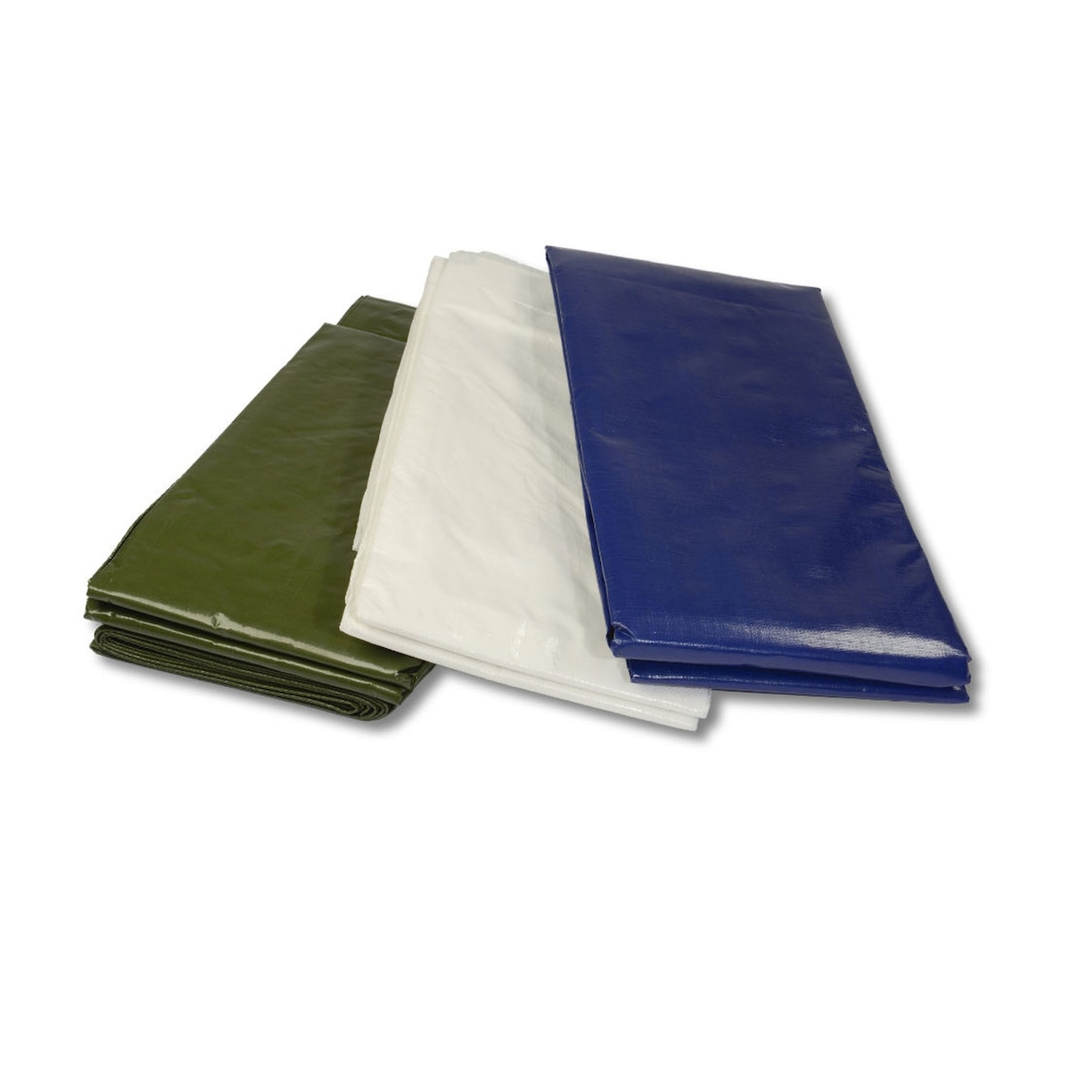 VEPATIM 2x Gewebeplane Abdeckplane Schutzplane 3 x 4m grün reißfest wasserdicht 150g/m2 Image