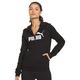PUMA Women's Fleece Jacket with Hood and Zip Essentials Woman Hoodie, Black, XS